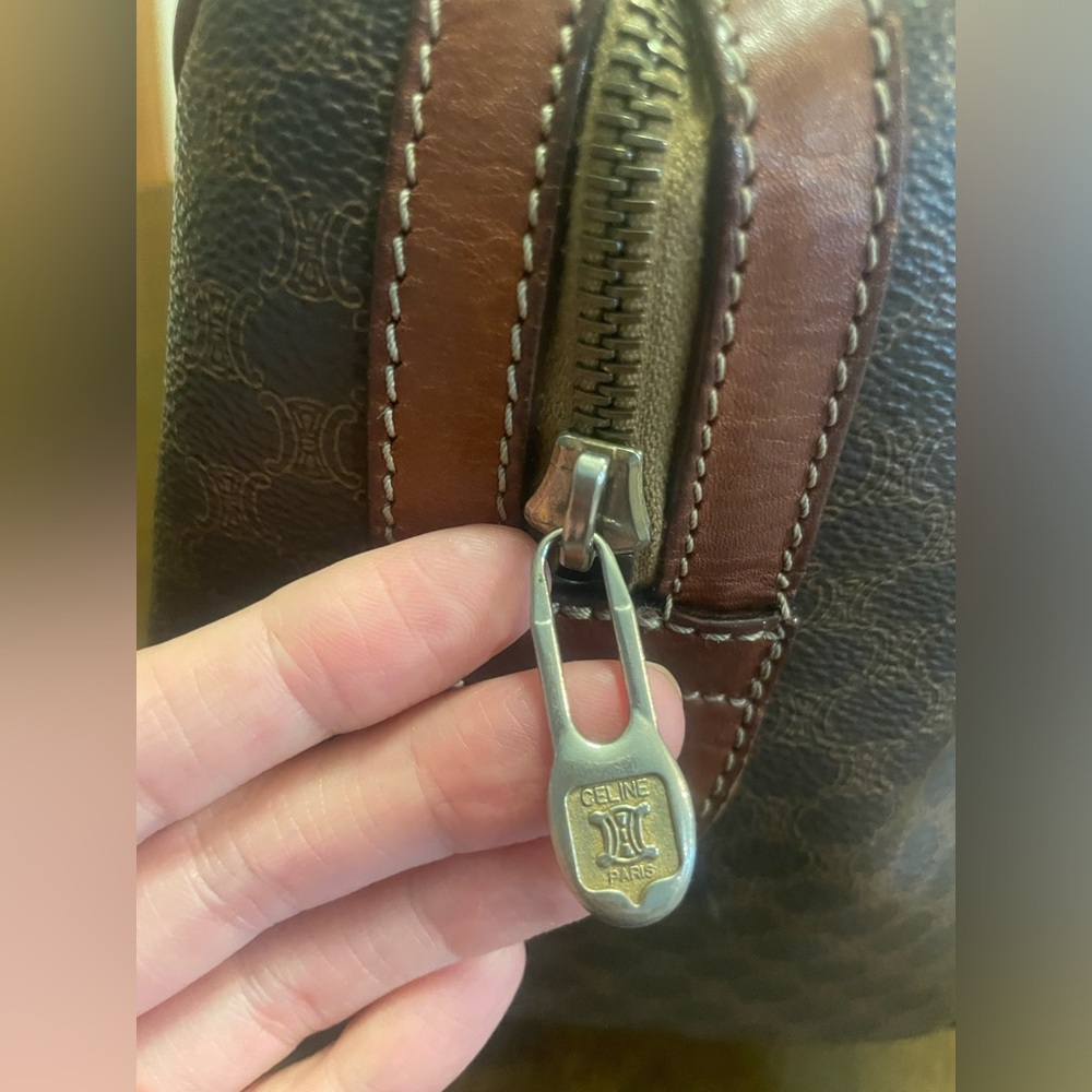Celine Vintage Macadam Canvas Boston Bag - Picture 6 of 16